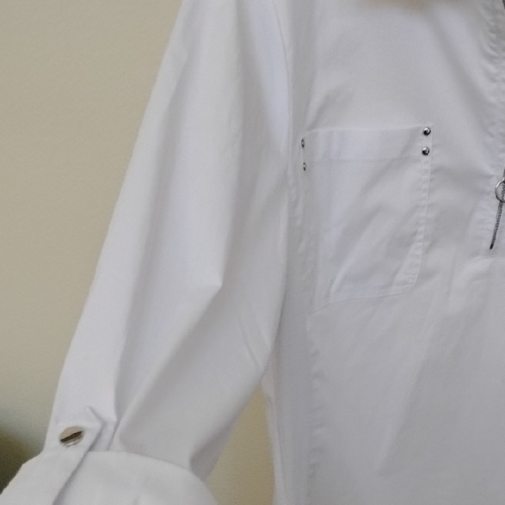 Zac & Rachel Elegant White Blouse - Picture 5 of 10